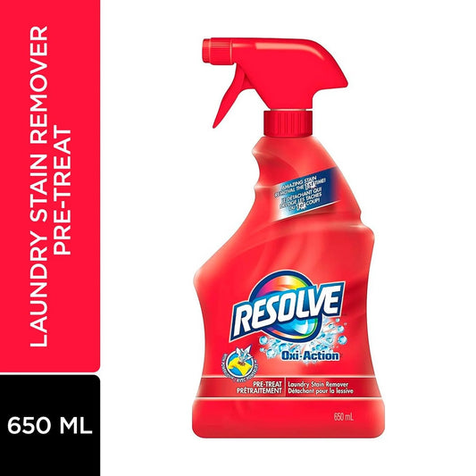 Resolve Oxi-Action Laundry Stain Remover Pre-Treat Trigger, 650 mL