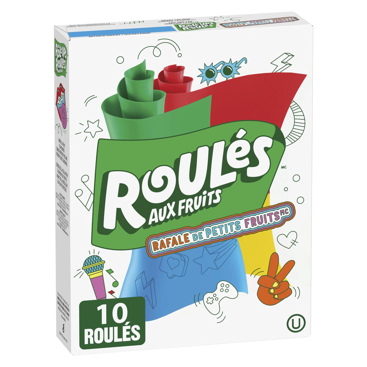 Fruit Roll-Ups Blastin' Berry Fruit Flavoured Snacks, 10 Rolls, 141 g