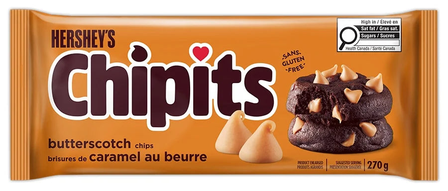 HERSHEY'S CHIPITS Butterscotch Baking Chips, 270 g