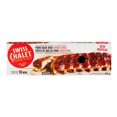 Swiss Chalet Smoky BBQ Flavoured Pork Back Ribs 600 g