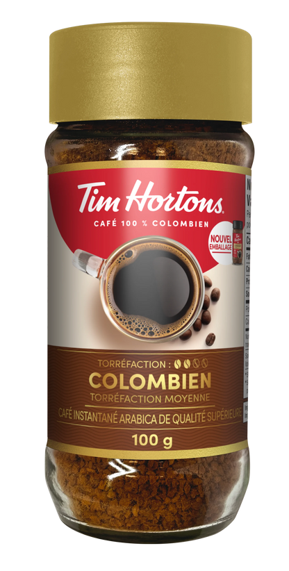 Tim Hortons Instant Coffee, Medium Roast Jar, 100 g