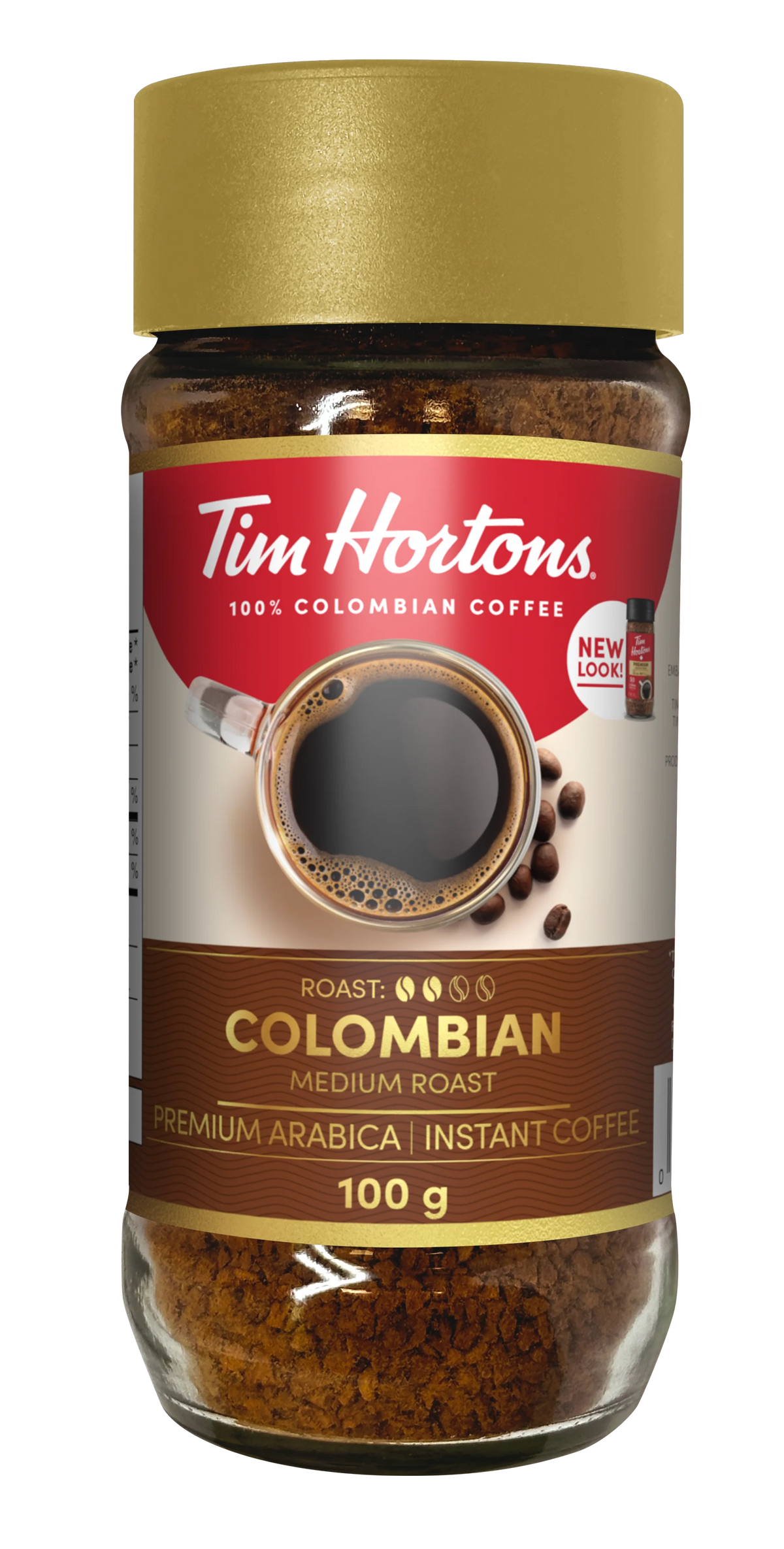 Tim Hortons Instant Coffee, Medium Roast Jar, 100 g