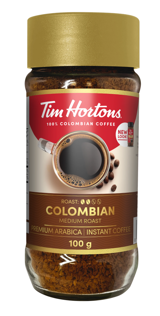 Tim Hortons Instant Coffee, Medium Roast Jar, 100 g