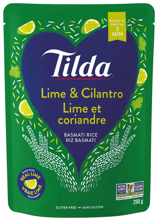 Tilda Lime & Cilantro Steamed Basmati Rice, 250 g