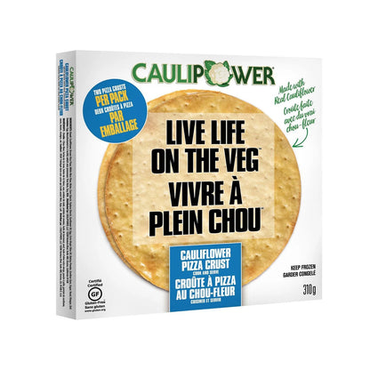 Caulipower Frozen Cauliflower Pizza Crust, Gluten Free, 2 Crusts, 312 g