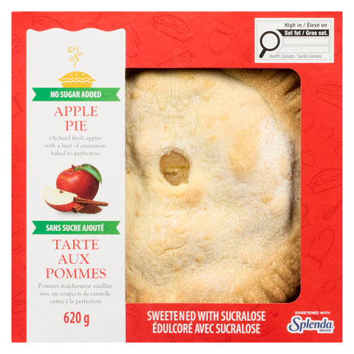 Apple Valley No Sugar Added 8 Inch Frozen Apple Pie, 620 g