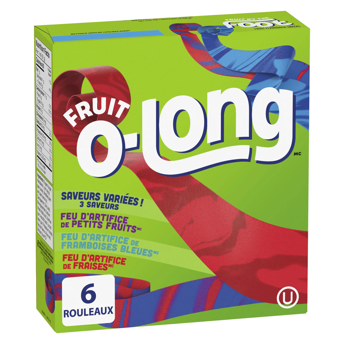 Fruit By The Foot Variety Pack Fruit Flavoured Snacks, 6 Rolls, 128 g