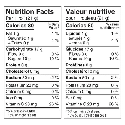 Fruit By The Foot Variety Pack Fruit Flavoured Snacks, 6 Rolls, 128 g