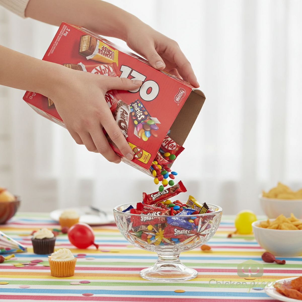 NESTLÉ Assorted Mini Chocolate Bars and Candies, 1.3 kg (130 Pack)