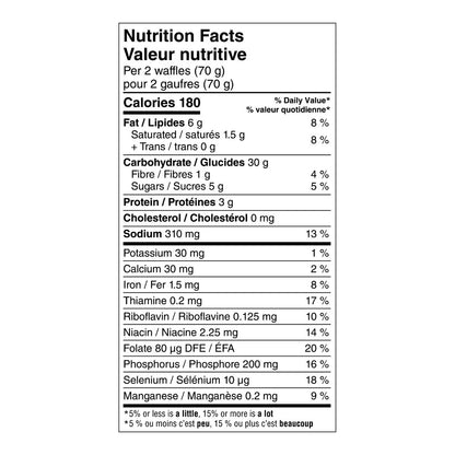 Eggo Frozen Blueberry Flavour Waffles, 8 Waffles, 280 g