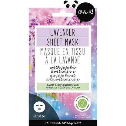Oh K! Lavender Sheet Mask, 25 mL