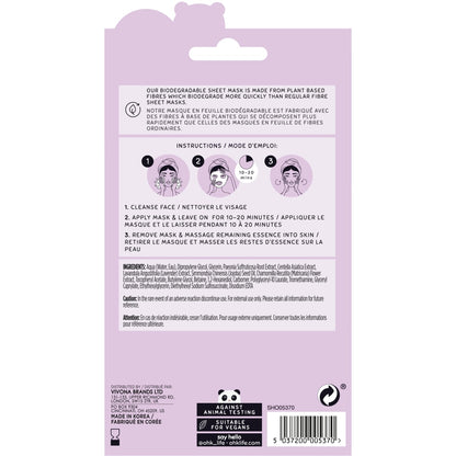 Oh K! Lavender Sheet Mask, 25 mL