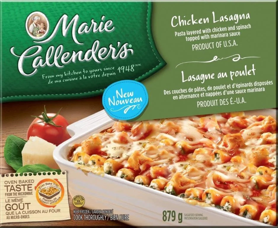Marie Callender's Frozen Chicken Lasagna, 879 g