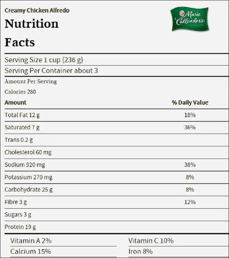 Marie Callender's Frozen Chicken Lasagna, 879 g