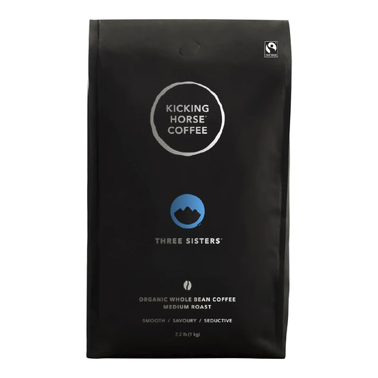 Kicking Horse Organic Fairtrade Three Sisters Blend Coffee Beans, 1 kg