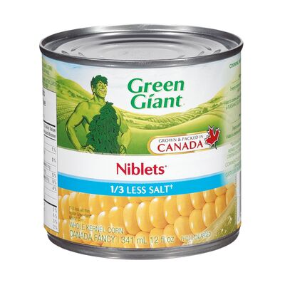 Green Giant Niblets Whole Kernel Corn 1/3 Less Salt, 341 mL