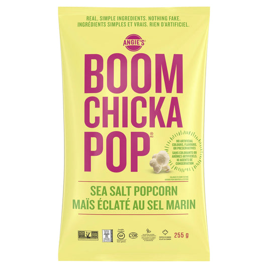 Angie's BOOMCHICKAPOP Sea Salt Ready-to-Eat Popcorn, 255 g