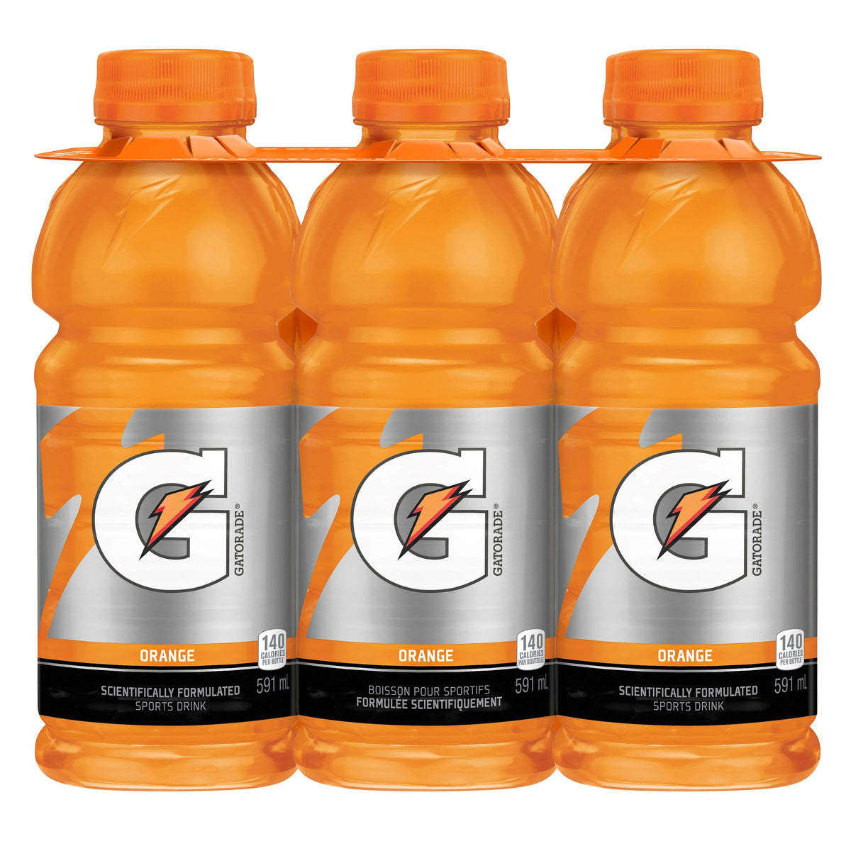 Gatorade Orange Sports Drink, 6 x 591 mL