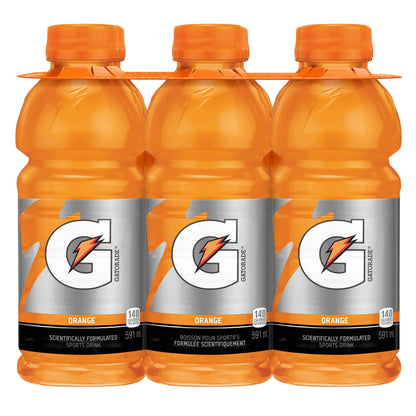Gatorade Orange Sports Drink, 6 x 591 mL