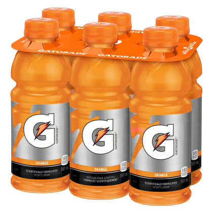 Gatorade Orange Sports Drink, 6 x 591 mL