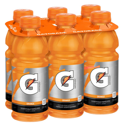Gatorade Orange Sports Drink, 6 x 591 mL