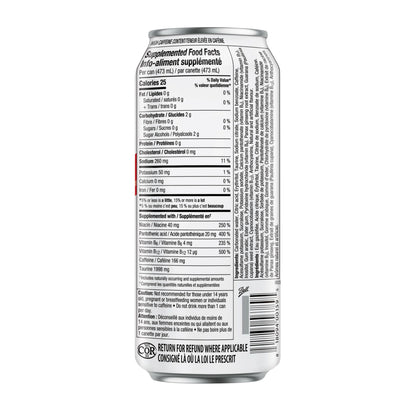 Rockstar Pure Zero Fruit Punch Energy Drink Can, 473 mL