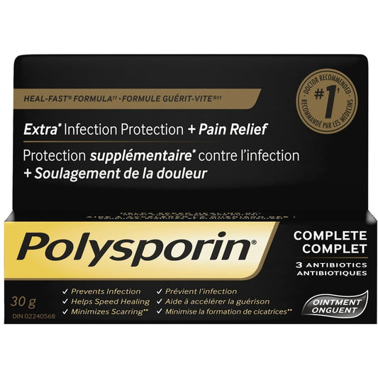 Polysporin Complete Antibiotic Ointment, Heal-Fast Formula, 30 g