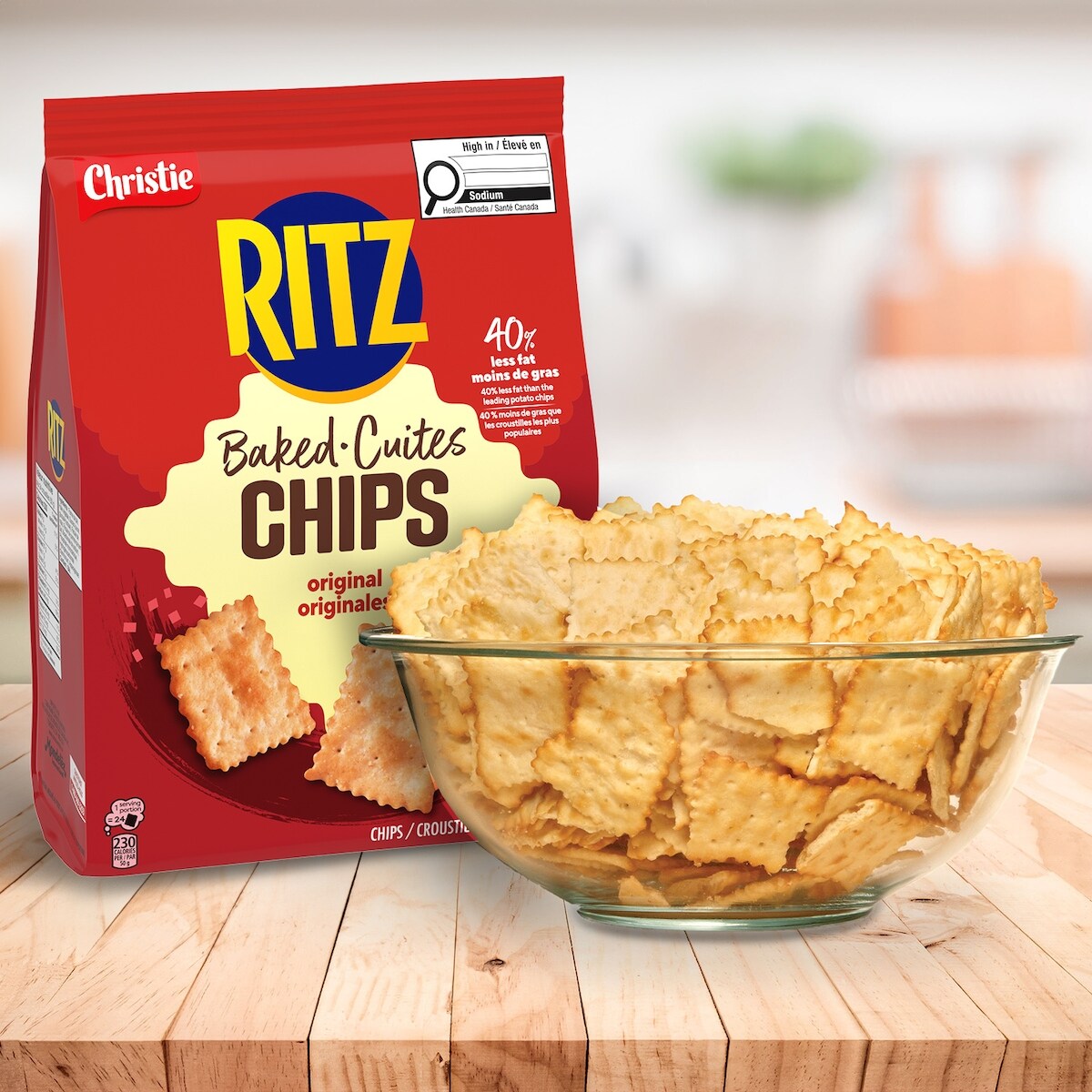 Christie Ritz Baked Chips, Original, 240 g