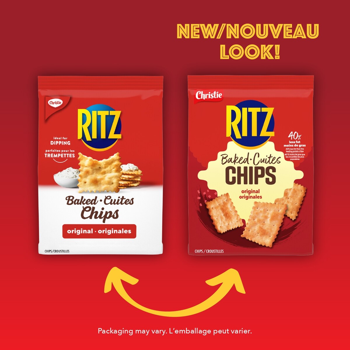 Christie Ritz Baked Chips, Original, 240 g
