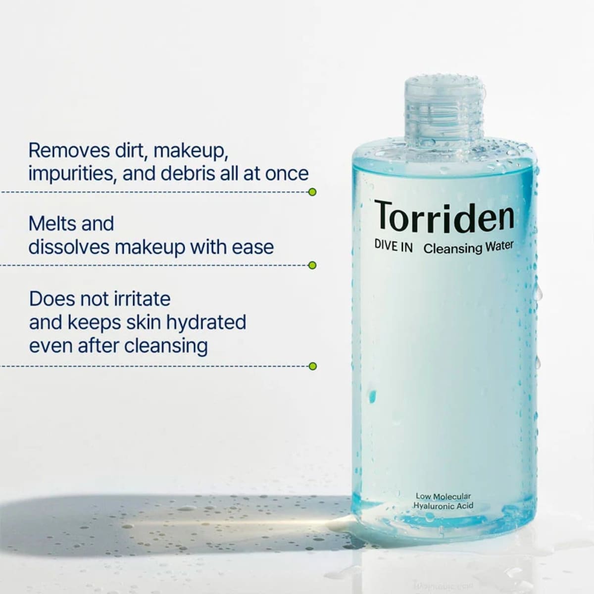 Torriden Dive-In Low Molecular Hyaluronic Acid Cleansing Water, 400 mL