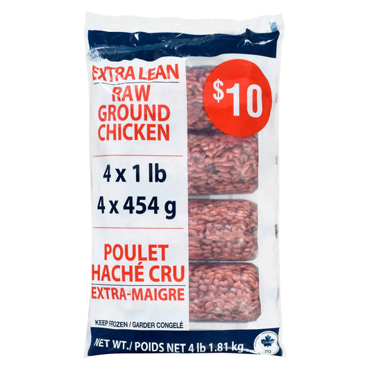 Extra Lean Ground Chicken, 4 x 454 g
