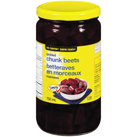 No Name PICKLED CHUNK BEETS, 750 mL