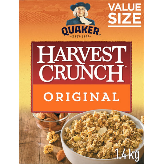 Quaker Harvest Crunch Original Granola Cereal, 1.4 kg