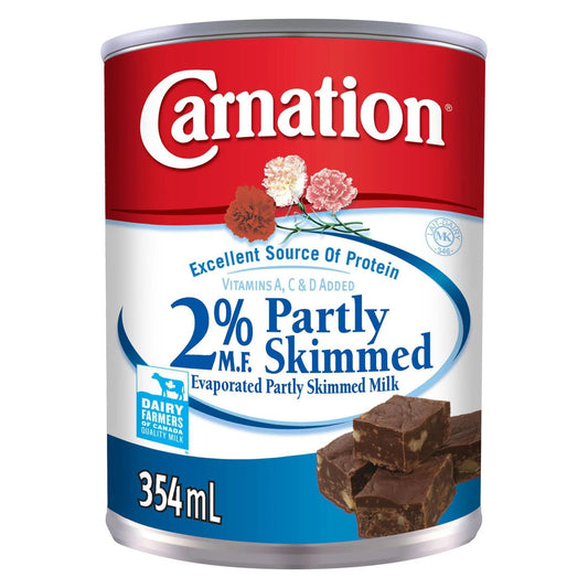 Carnation Evaporated Milk, Partly Skimmed, 2% M.F. 354mL