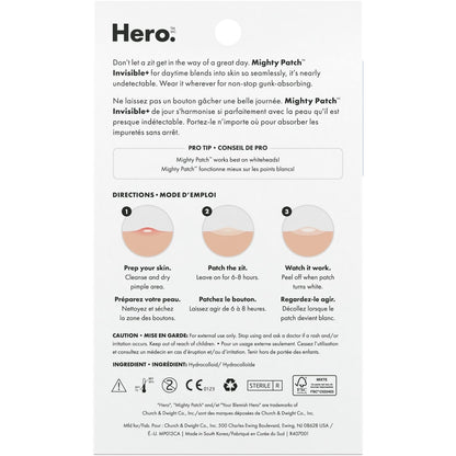 Hero Cosmetics Mighty Patch Invisible+, 24 patches