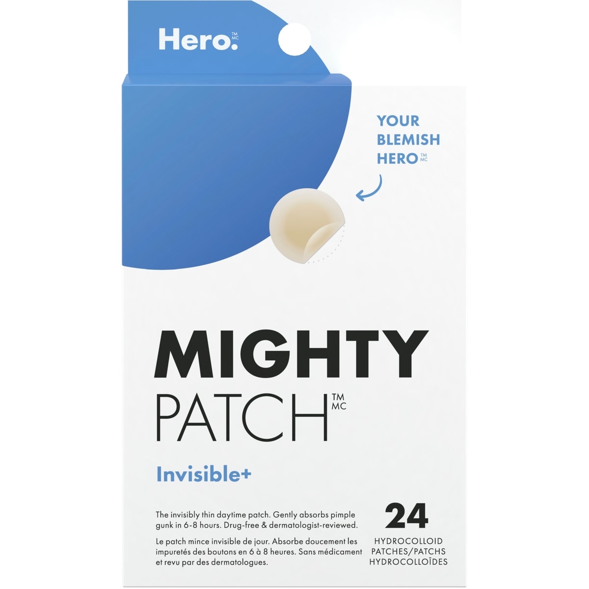 Hero Cosmetics Mighty Patch Invisible+, 24 patches