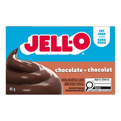 Jell-O Fat Free Chocolate Instant Pudding, 40 g