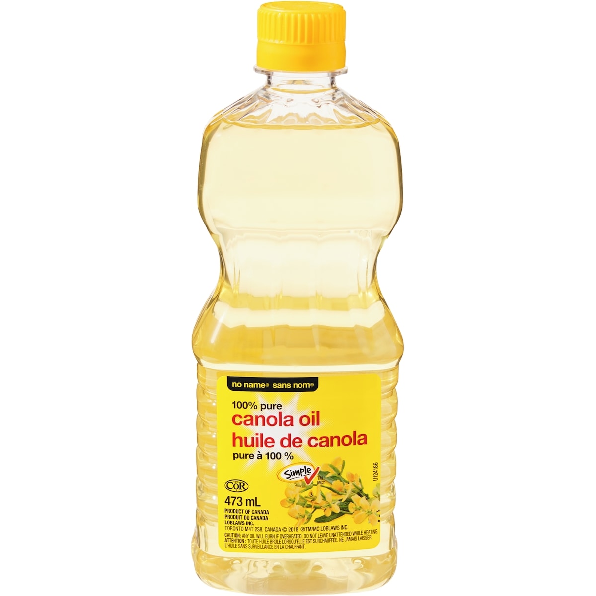 No Name 100% Pure Canola Oil, 473 mL