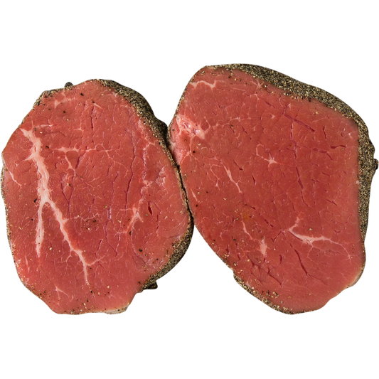 Pepper Marinated Round Steak, 0.33 kg average weight