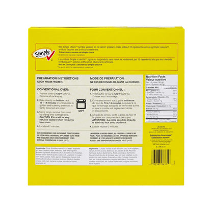 No Name Frozen Thin Crust Cheese Pizza, 369 g