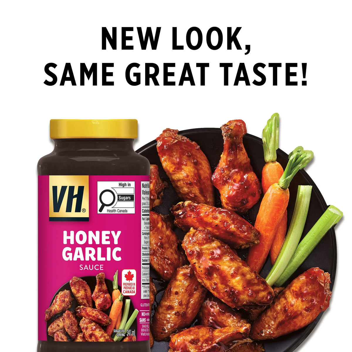 VH Honey Garlic Marinade Cooking Sauce, 341 mL