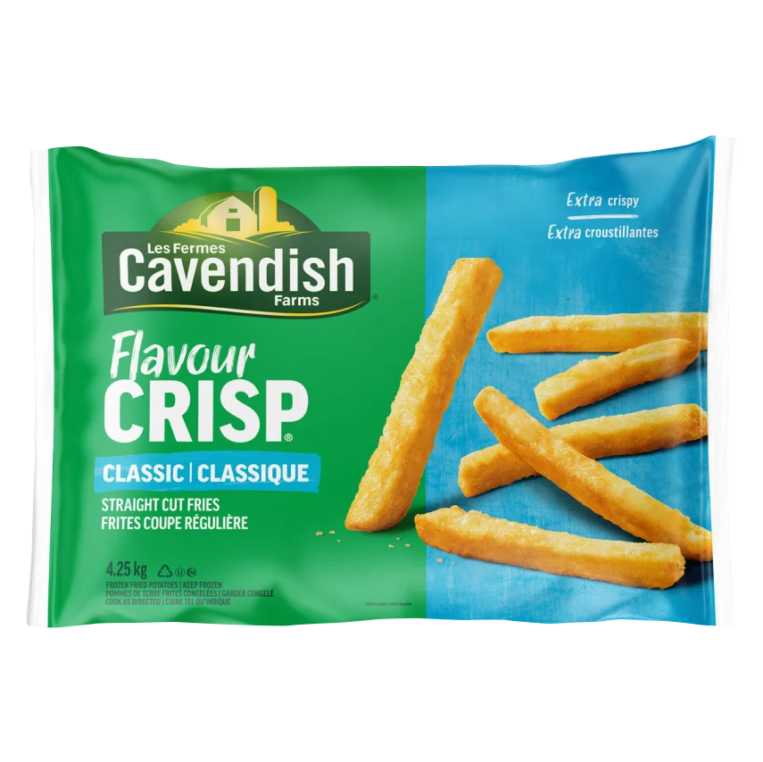 Cavendish FlavourCrisp Frozen Seasoned Straight Cut Fries, 4.25 kg