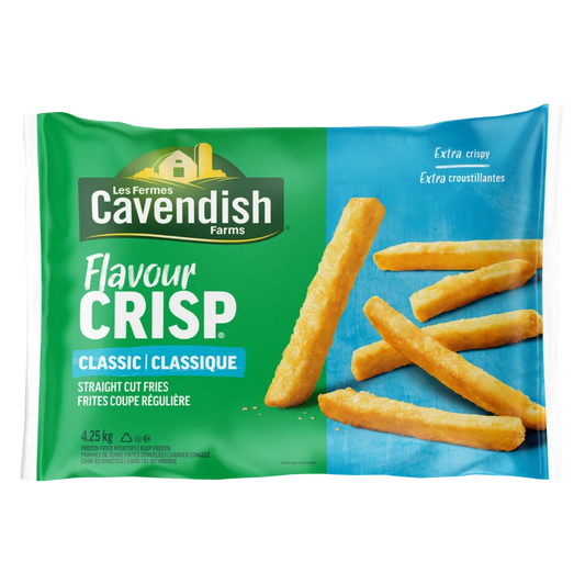 Cavendish FlavourCrisp Frozen Seasoned Straight Cut Fries, 4.25 kg
