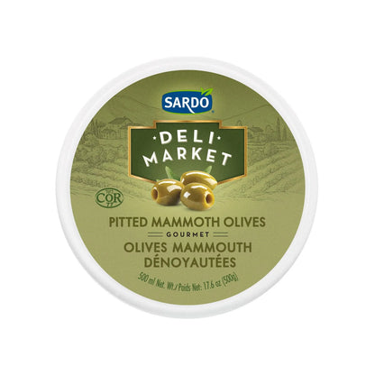 Sardo Gourmet Pitted Jumbo Olives, 500 mL