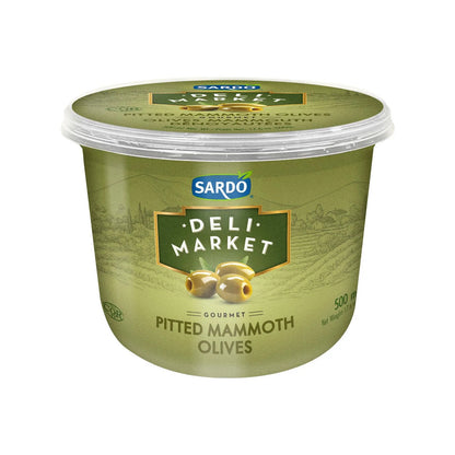 Sardo Gourmet Pitted Jumbo Olives, 500 mL