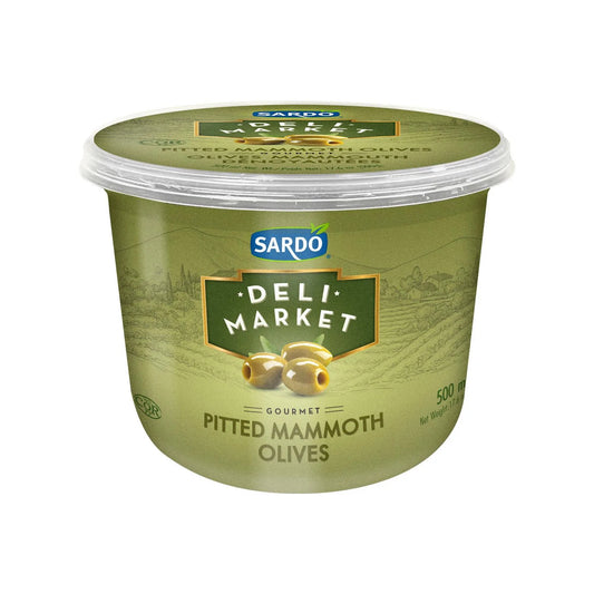 Sardo Gourmet Pitted Jumbo Olives, 500 mL