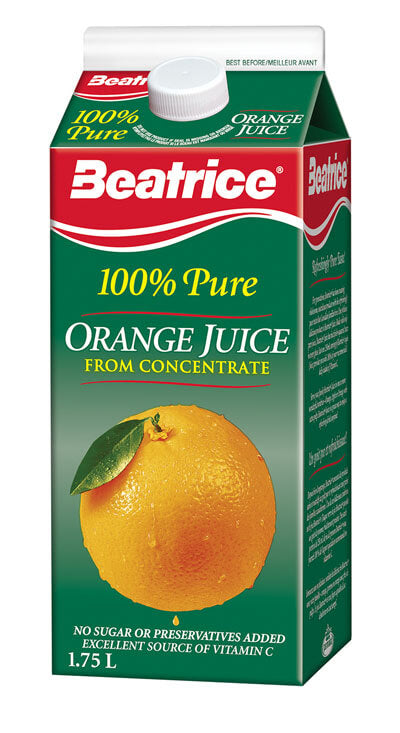 Beatrice 100%  Pure Orange Juice 1.75 Lt.