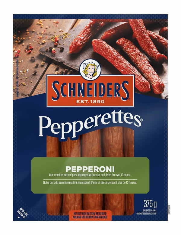 Schneiders Pepperettes Sausage Sticks, Pepperoni, 375 g