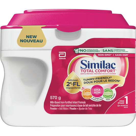 Similac Total Comfort Baby Formula, Powder, 0+ Months, Pink