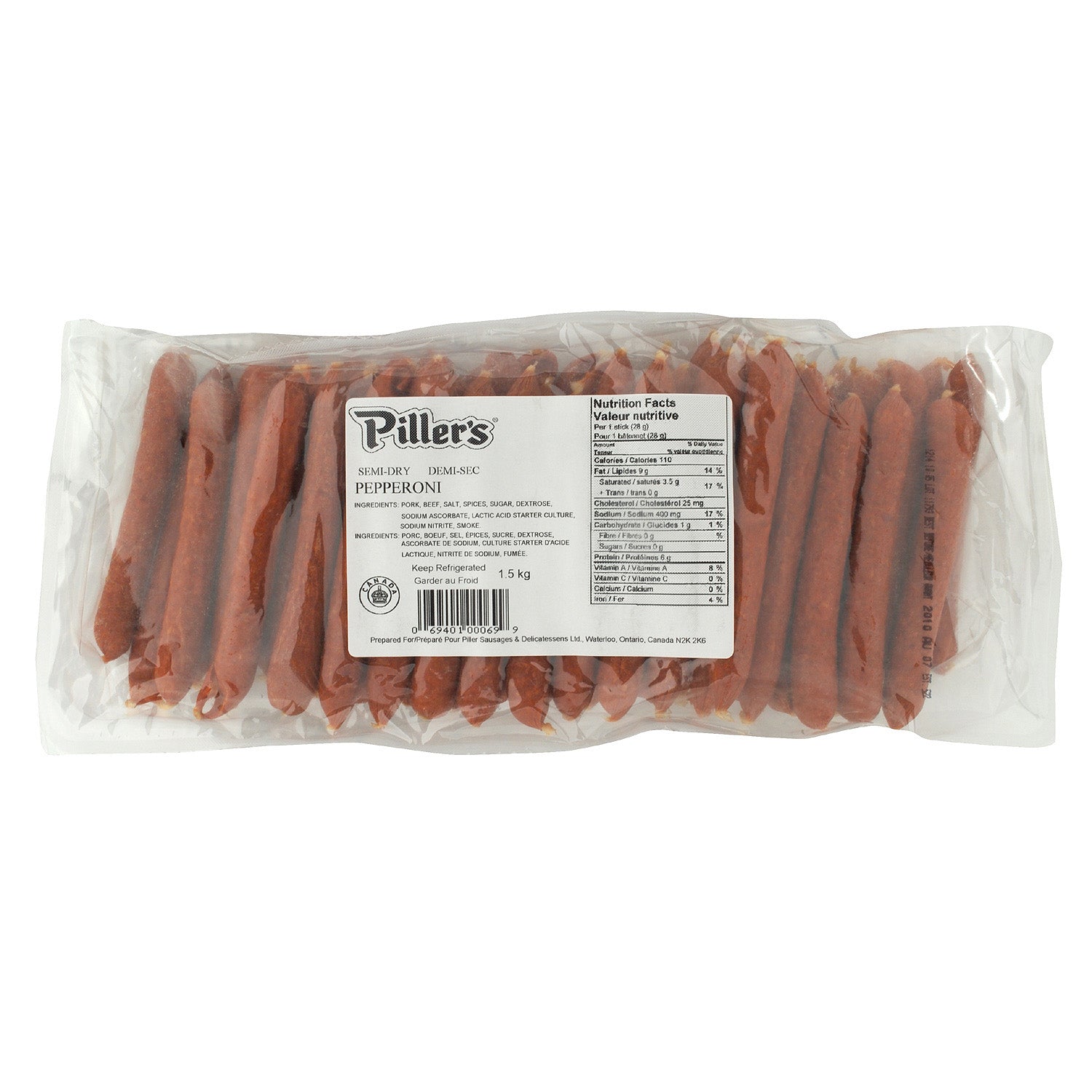 Pepperoni Stick Bulk (2X2.5Kg) – arcticfresh